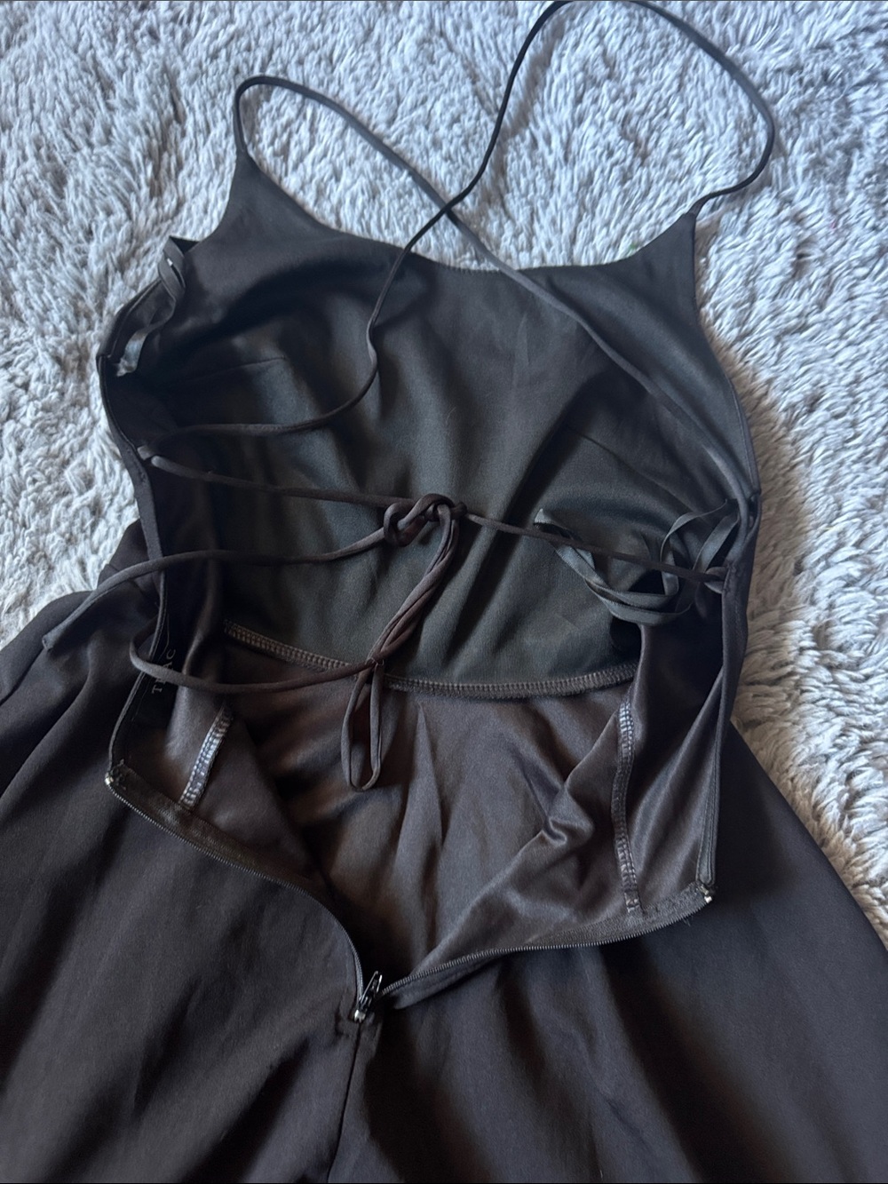 Black Spaghetti-Strap TRAC Dress Size M - Picture 4 of 7